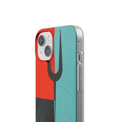 Teal Lite Phone Case for iPhone - Sonic Static Split