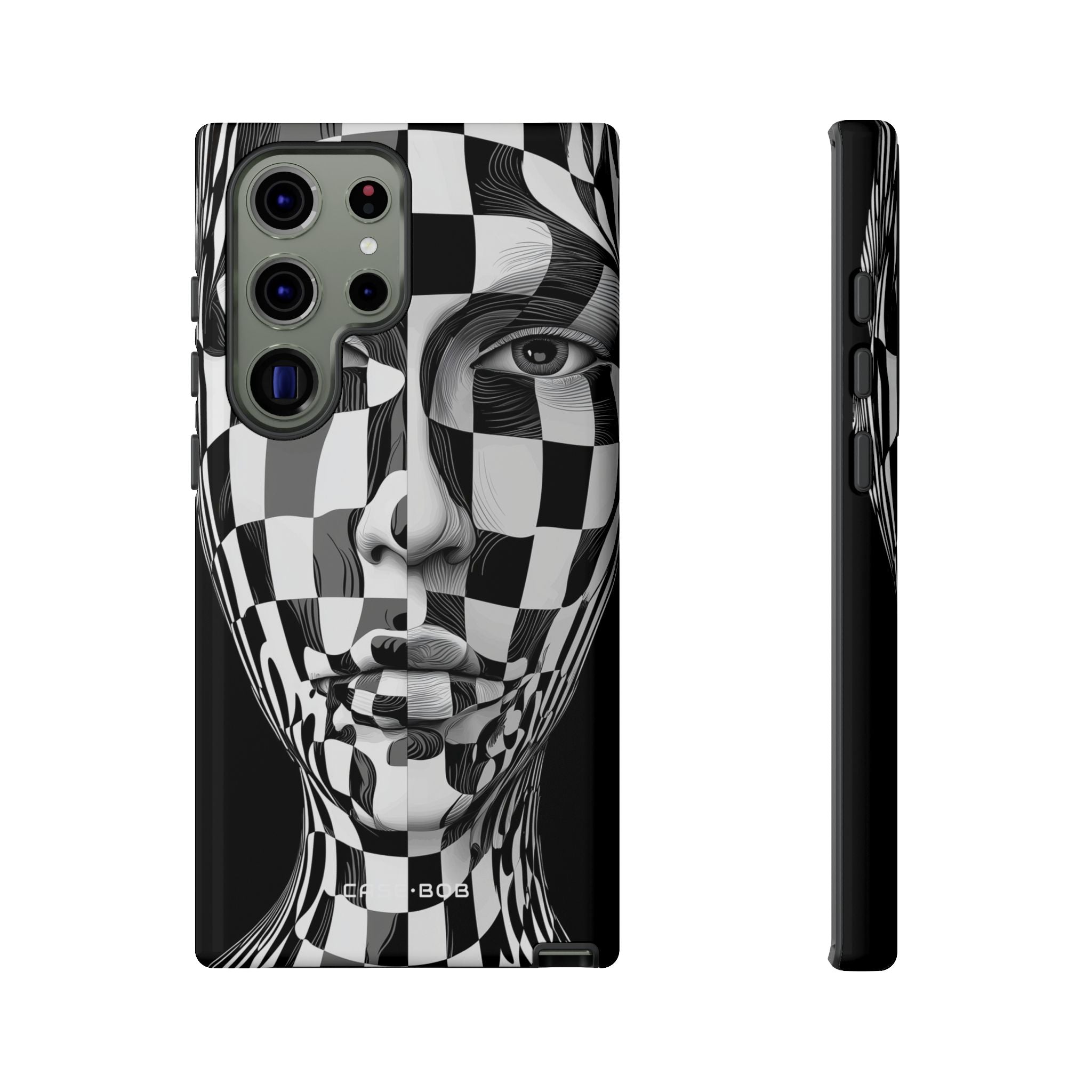 Checkered Face Samsung S23 Ultra Case - Tough