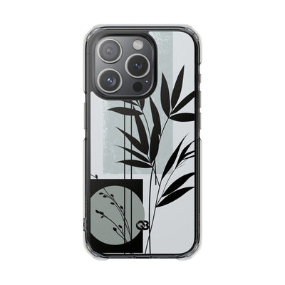 Grey Impact MagSafe Phone Case for iPhone - Sage Bamboo Noir