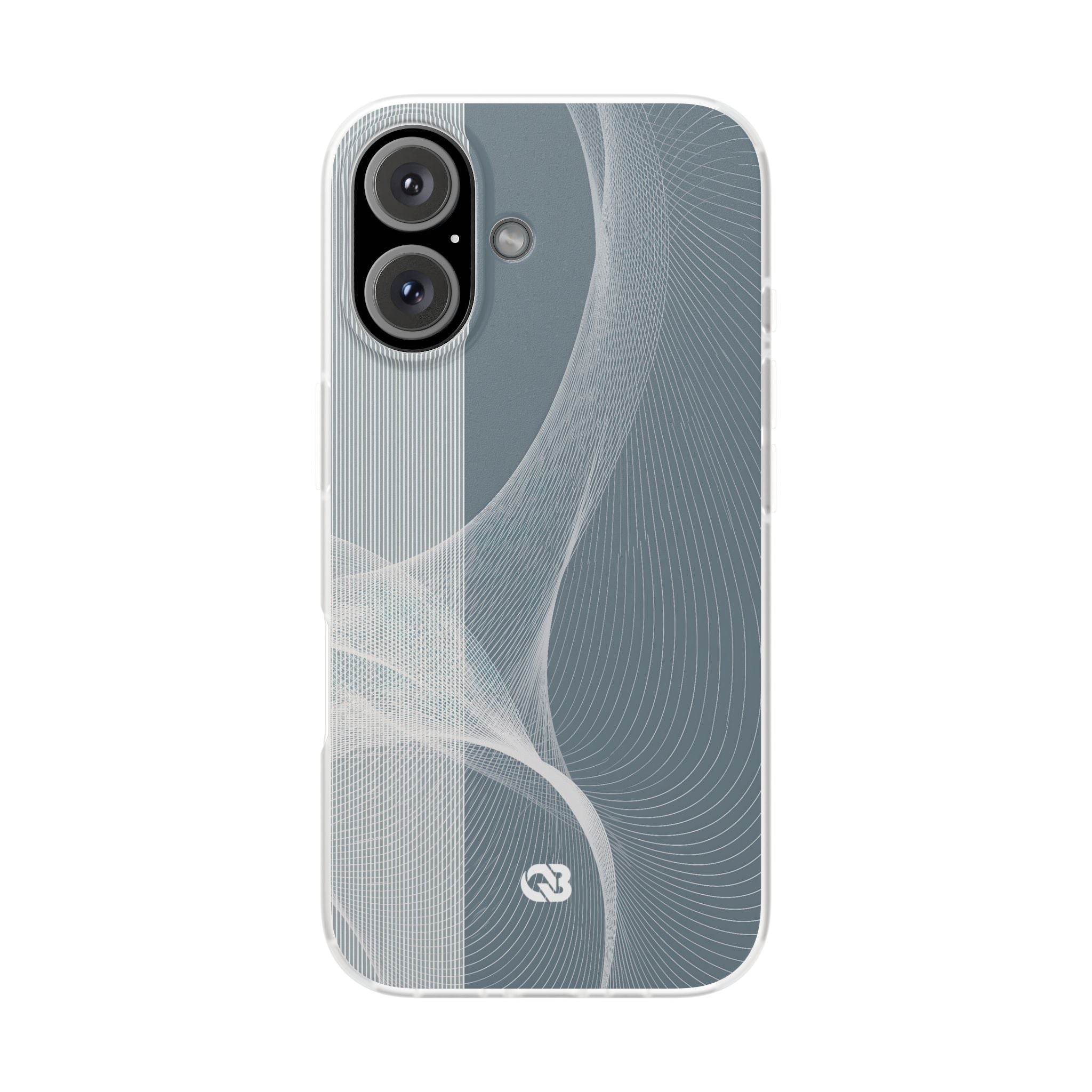 Grey Lite Phone Case for iPhone - Slate Mesh Horizon