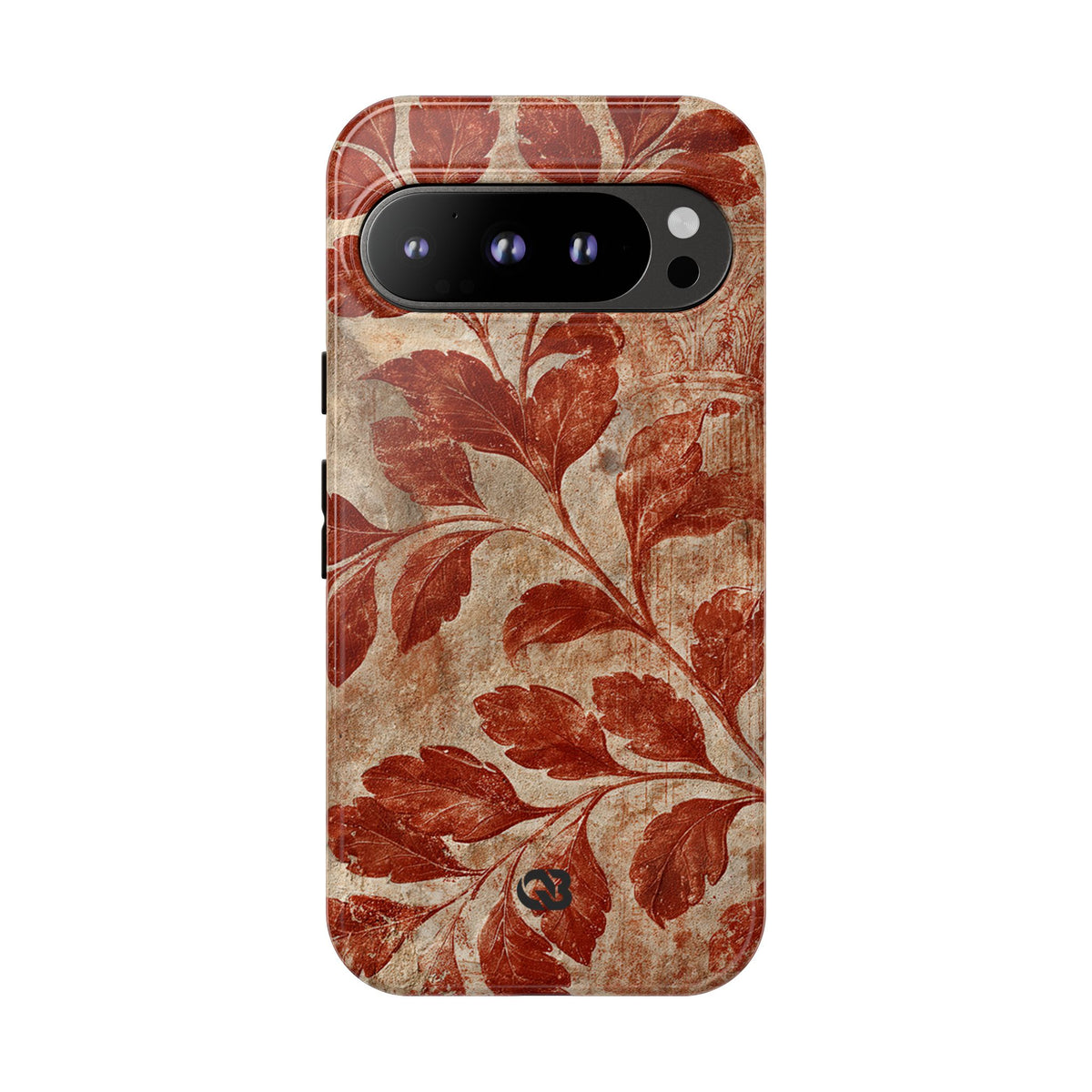 Terracotta Botanical Fresco · Tough Phone Case for Pixel ·  Red