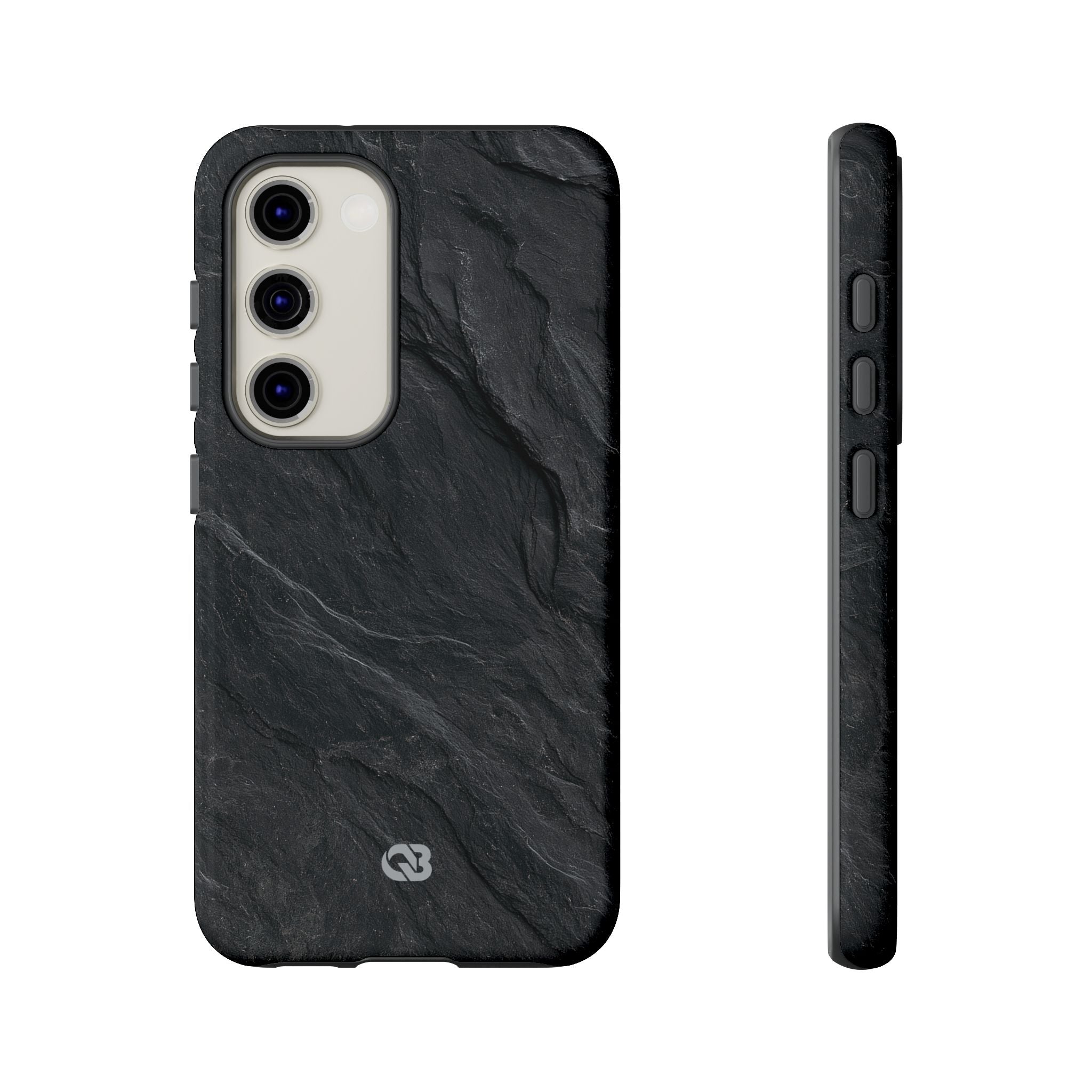 Black Tough Phone Case for Samsung - Midnight Slate Ridge
