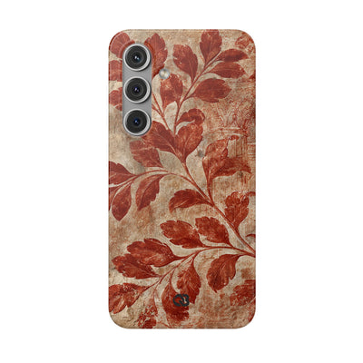Terracotta Botanical Fresco · Lite Phone Case for Samsung · Red
