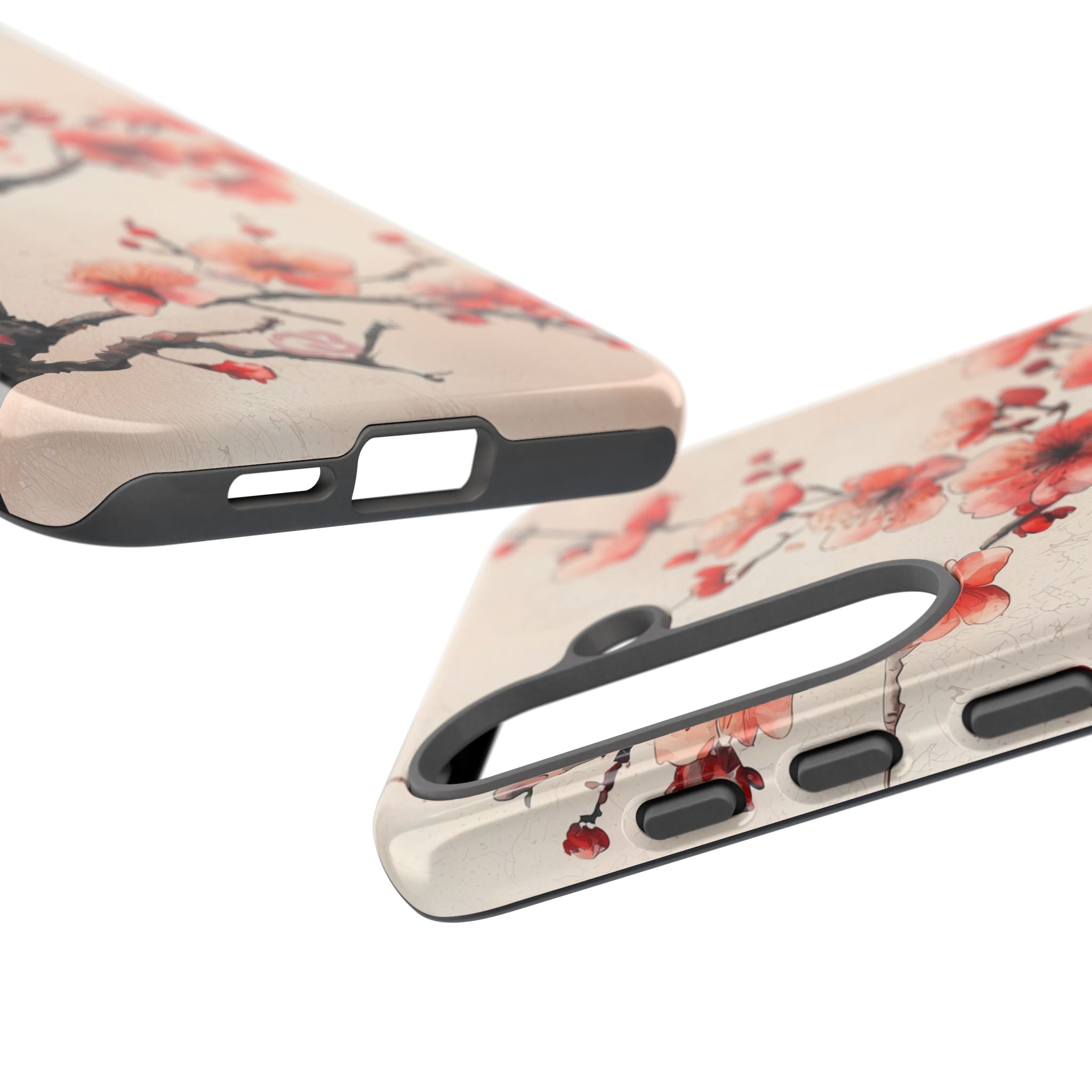 Crimson Silk Flora · Tough Phone Case for Samsung