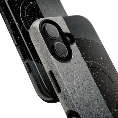 Black Tough 2.0 Magsafe Phone Case for iPhone - Lunar Static Orbit