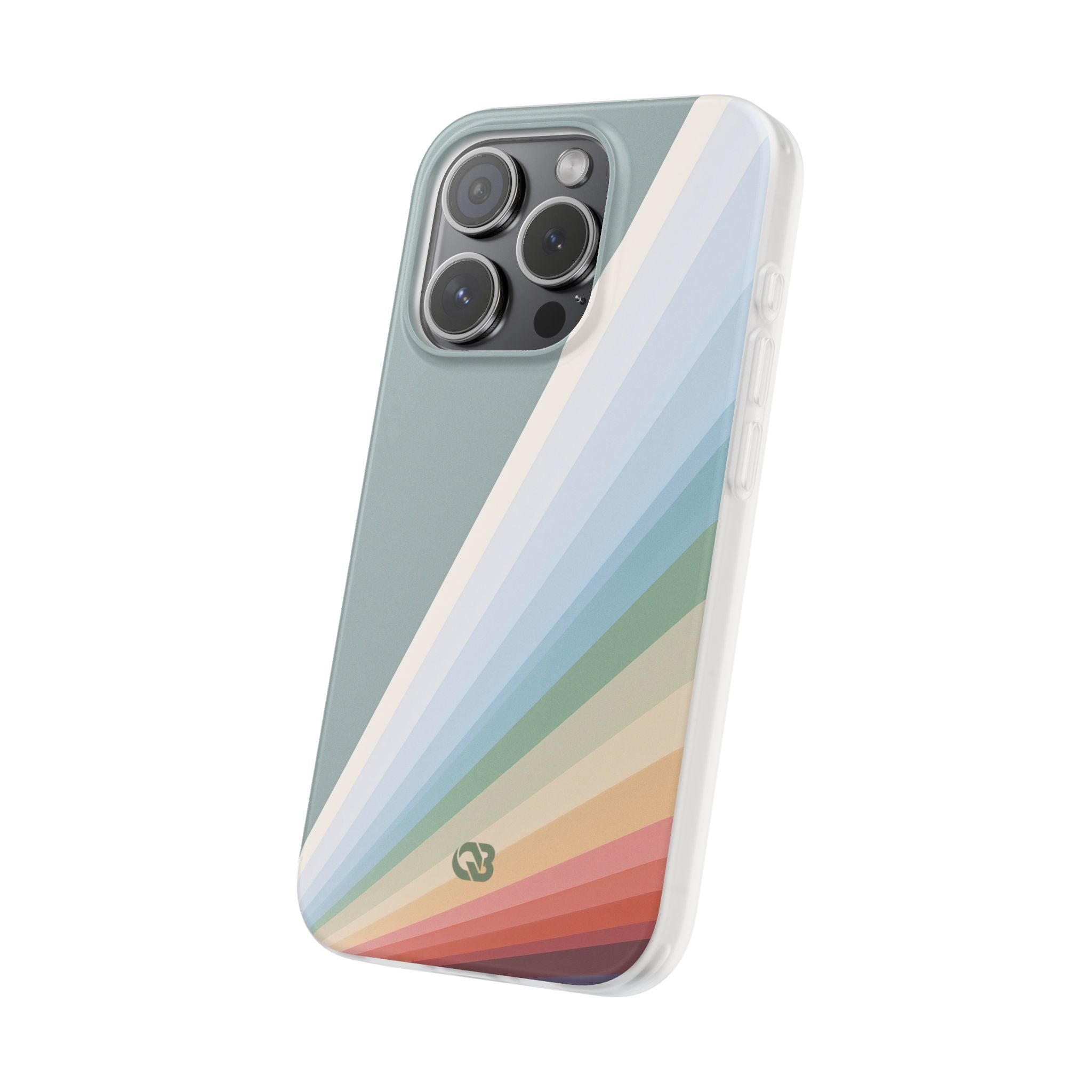 Green Lite Phone Case for iPhone - Sage Prism Beam