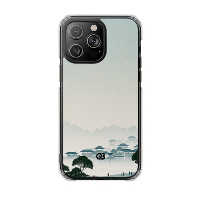 Blue Impact MagSafe Phone Case for iPhone - Mist Valley Pagoda