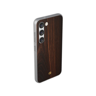 Brown Lite Phone Case for Samsung - Burnished Mahogany Grain