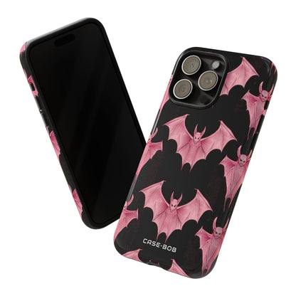 Pink Batwave iPhone 15 Pro Max Case - Tough