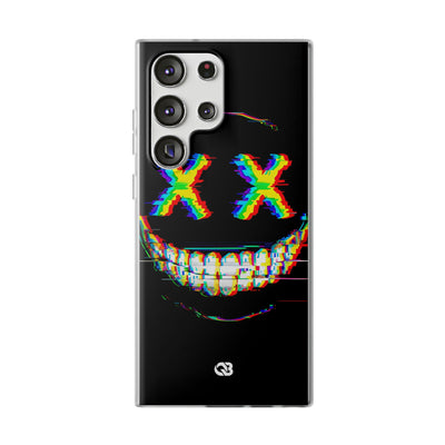 Glitch Grin Distortion · Soft Handyhülle für Samsung
