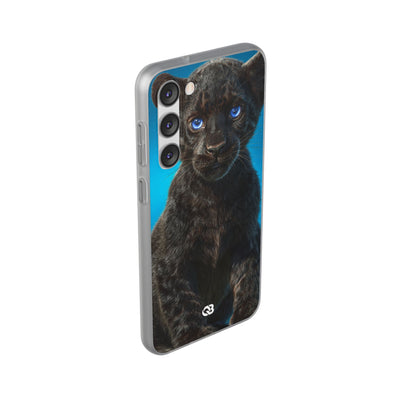 Sapphire Gaze Panther · Soft Phone Case for Samsung