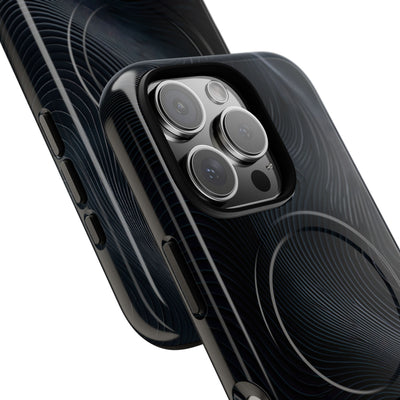Black Tough 2.0 Magsafe Phone Case for iPhone - Obsidian Ridge Flux
