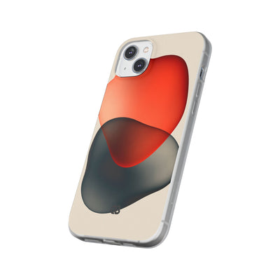 Translucent Crimson Form · Lite Phone Case for iPhone ·  Red