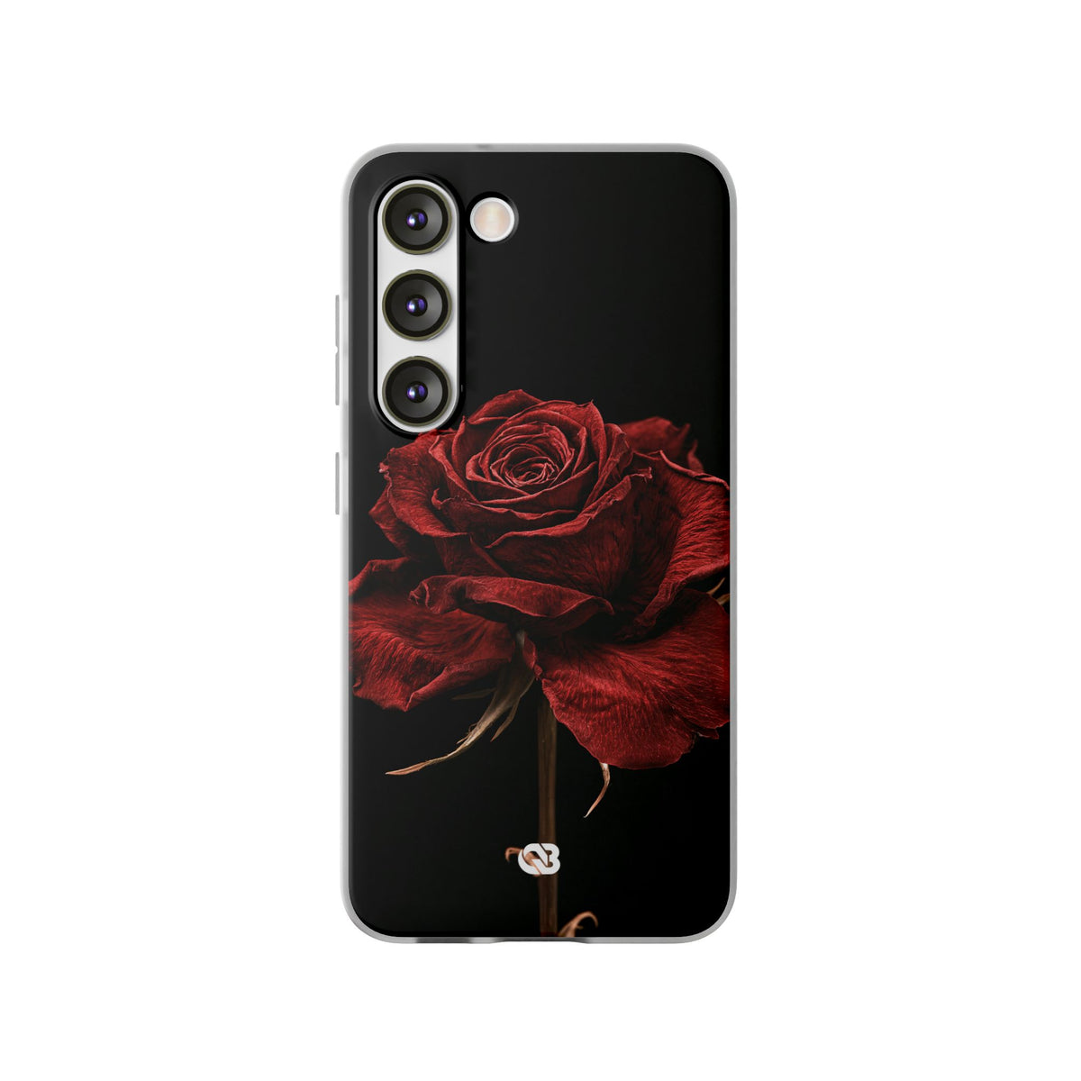 Crimson Noir Rose · Lite Phone Case for Samsung · Black
