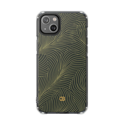Green Impact MagSafe Phone Case for iPhone - Dark Olive Plume