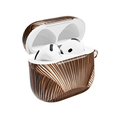 Rose Gilded Fan · Hard Case for AirPods & AirPods Pro · Gold