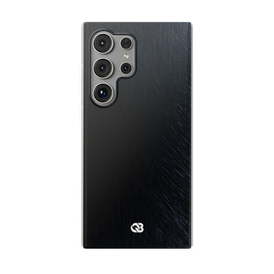 Brushed Obsidian Steel · Lite Phone Case for Samsung · Black