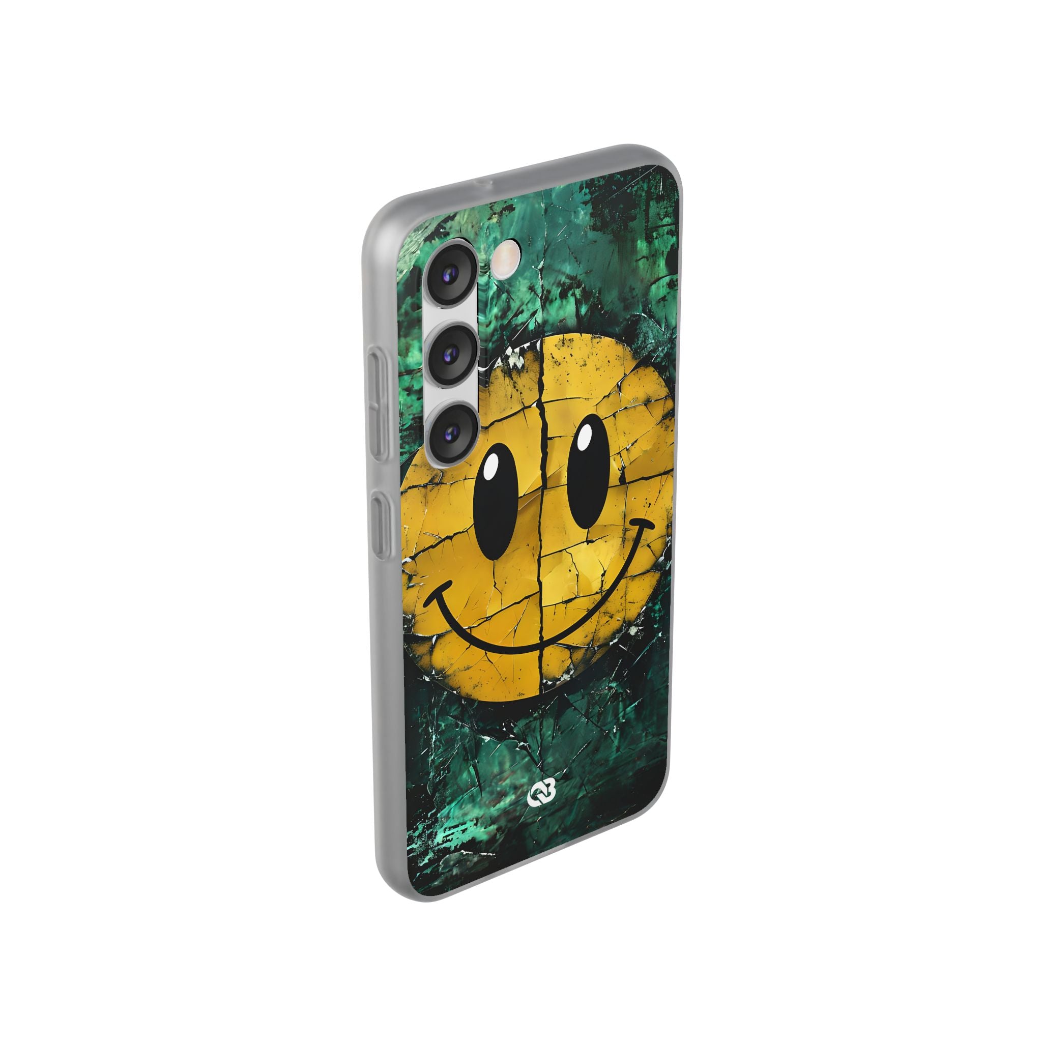 Fractured Yellow Grin · Soft Custodia per Samsung