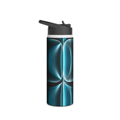 Translucent Cyber Grid · Insulated Water Bottle · Teal