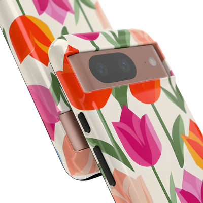Vibrant Petal Grid · Tough Phone Case for Google Pixel