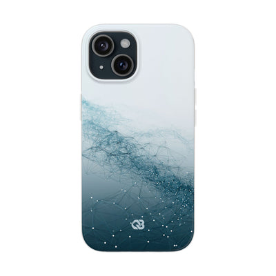 Teal Lite Phone Case for iPhone - Cyan Vector Lattice