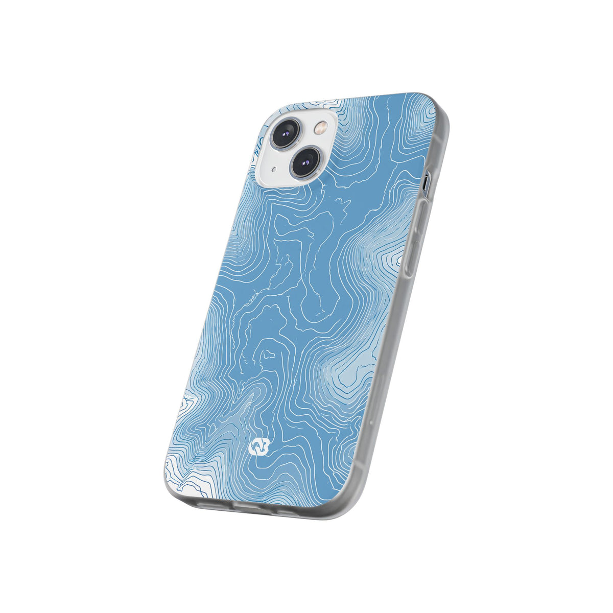 Glacial Basin Topo · Lite Phone Case for iPhone ·  Blue