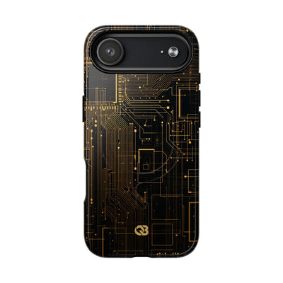 Gold Tough 2.0 Magsafe Phone Case for iPhone - Amber Core Mainframe