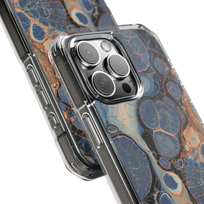 Astral Orb Resonance · Clear Impact Magnetic Phone Case for iPhone · Blue