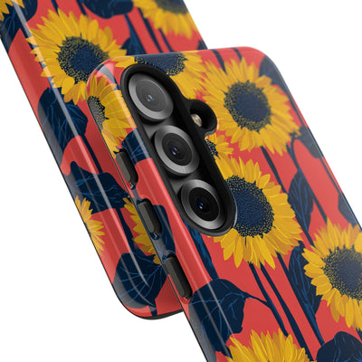 Solar Navy Bloom · Tough Phone Case for Samsung