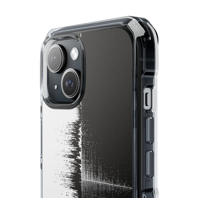 Black Impact MagSafe Phone Case for iPhone - Static Signal Split