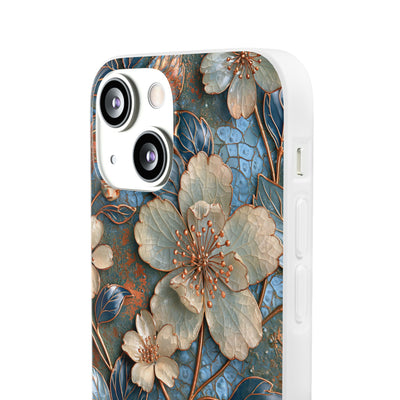Gilded Blossom Reverie · Lite Phone Case for iPhone ·  Teal