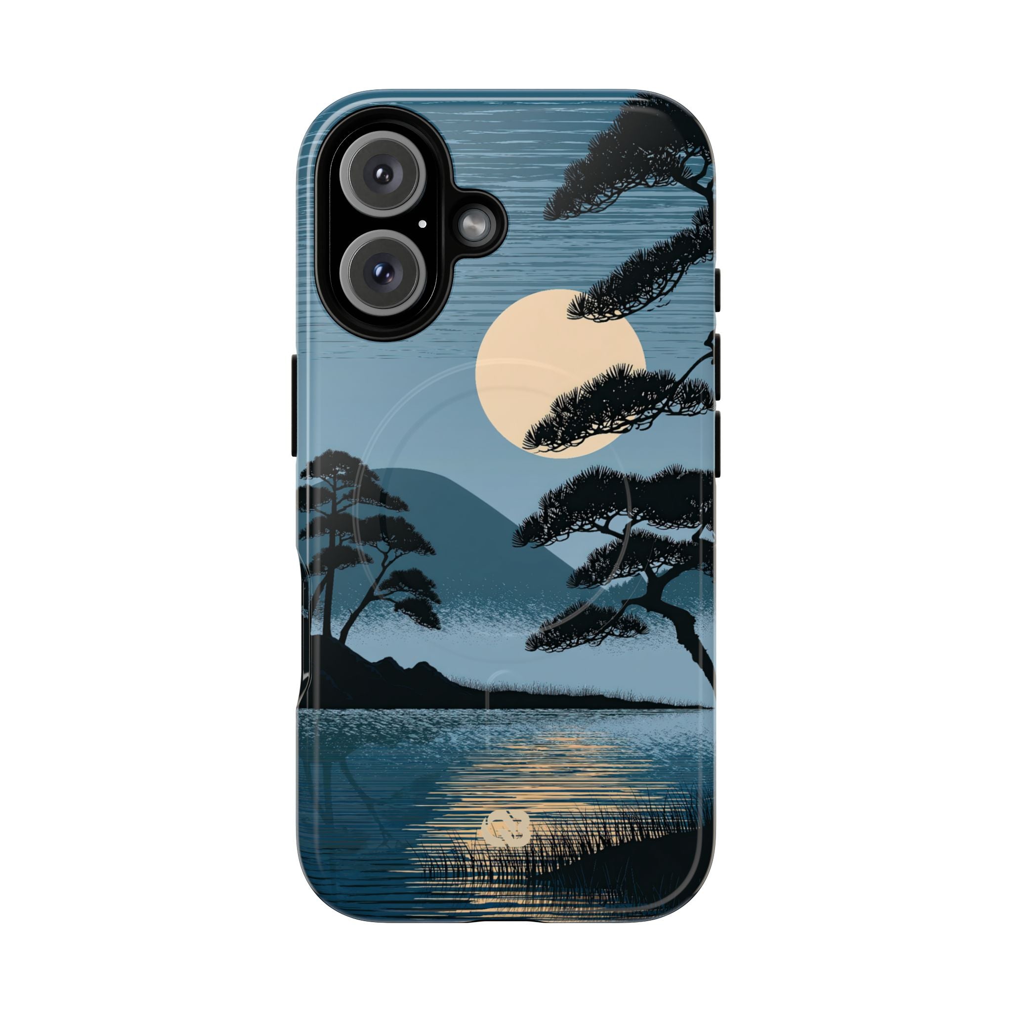 Blue Tough 2.0 Magsafe Phone Case for iPhone - Midnight Kyoto Pine