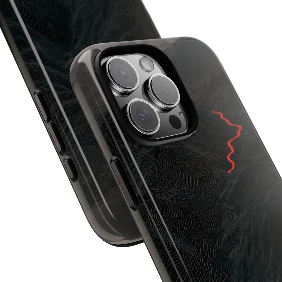 Crimson Ridge Pass · Tough Phone Case for iPhone · Black