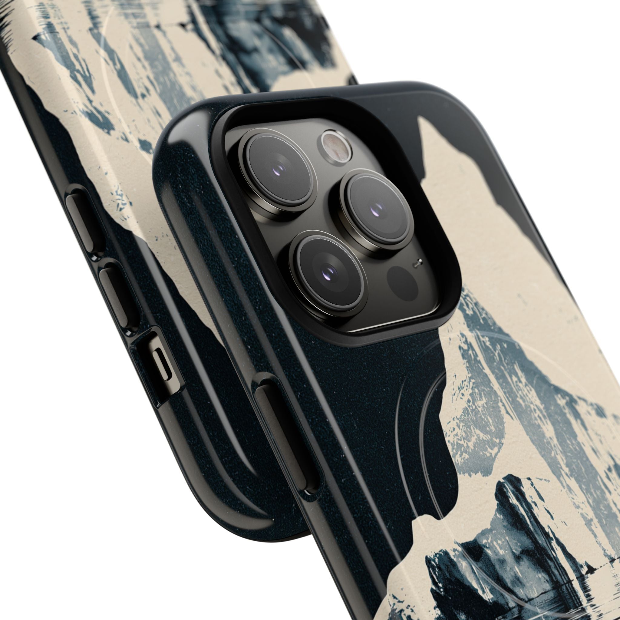 Blue Tough 2.0 Magsafe Phone Case for iPhone - Frozen Navy Monolith