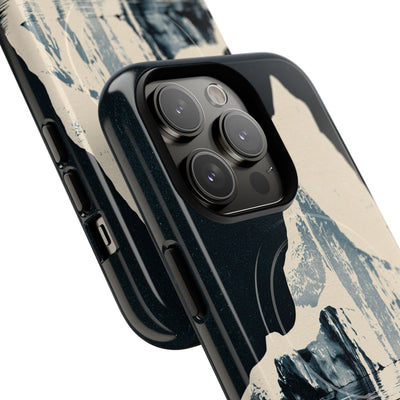 Blue Tough 2.0 Magsafe Phone Case for iPhone - Frozen Navy Monolith