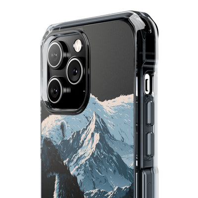 Nordic Arctic Bear · Clear Impact Magnetic Phone Case for iPhone · Black