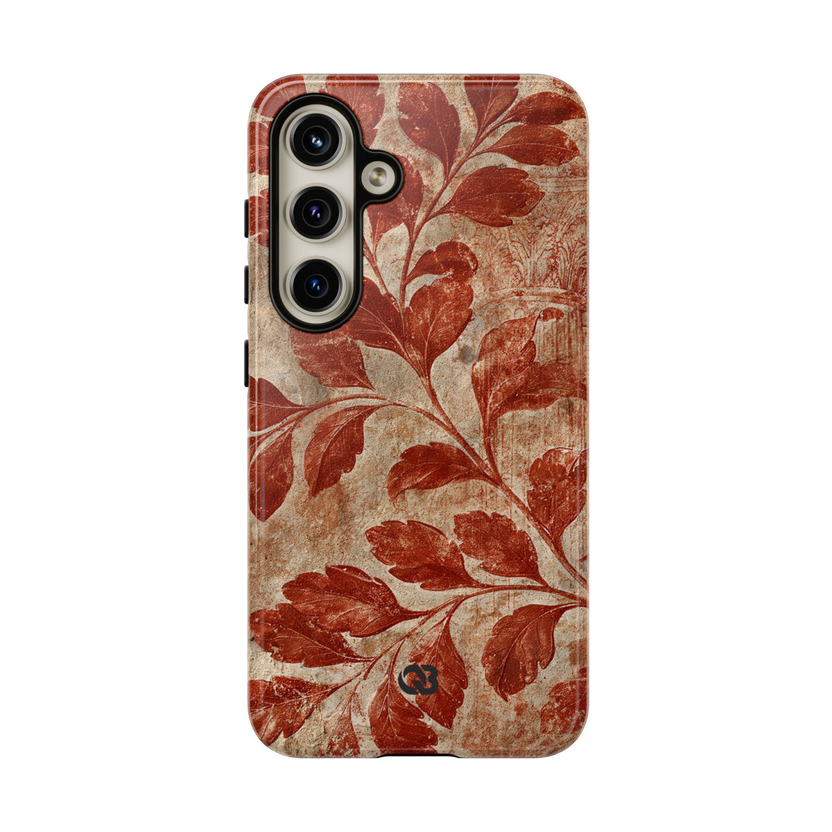 Terracotta Botanical Fresco · Tough Phone Case for Samsung · Red
