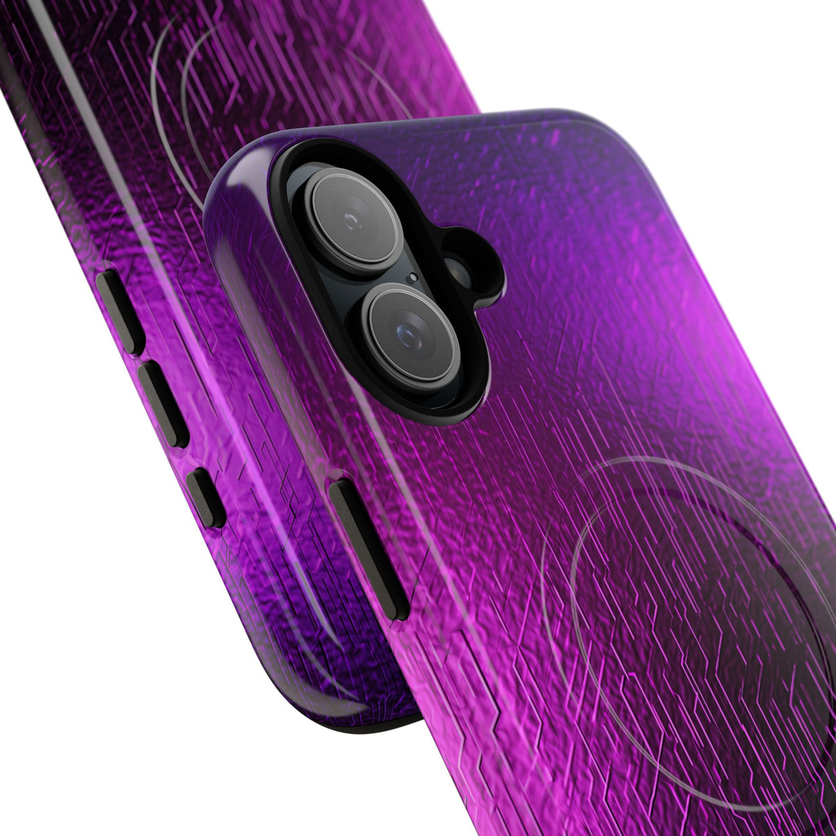 Violet Cyber Circuit · Tough 2.0 Magnetic Phone Case for iPhone · Purple