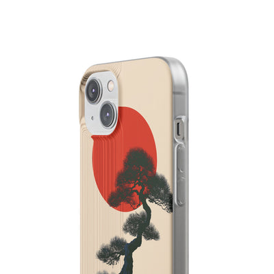 Beige Lite Phone Case for iPhone - Kyoto Crimson Pine
