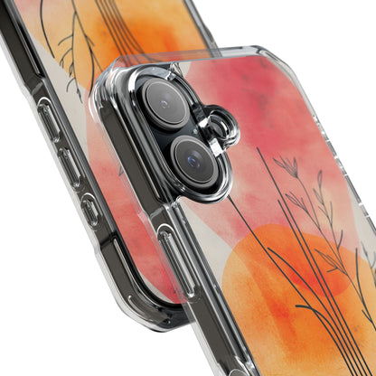 Curved Stem Sunset iPhone 16 Case - Impact