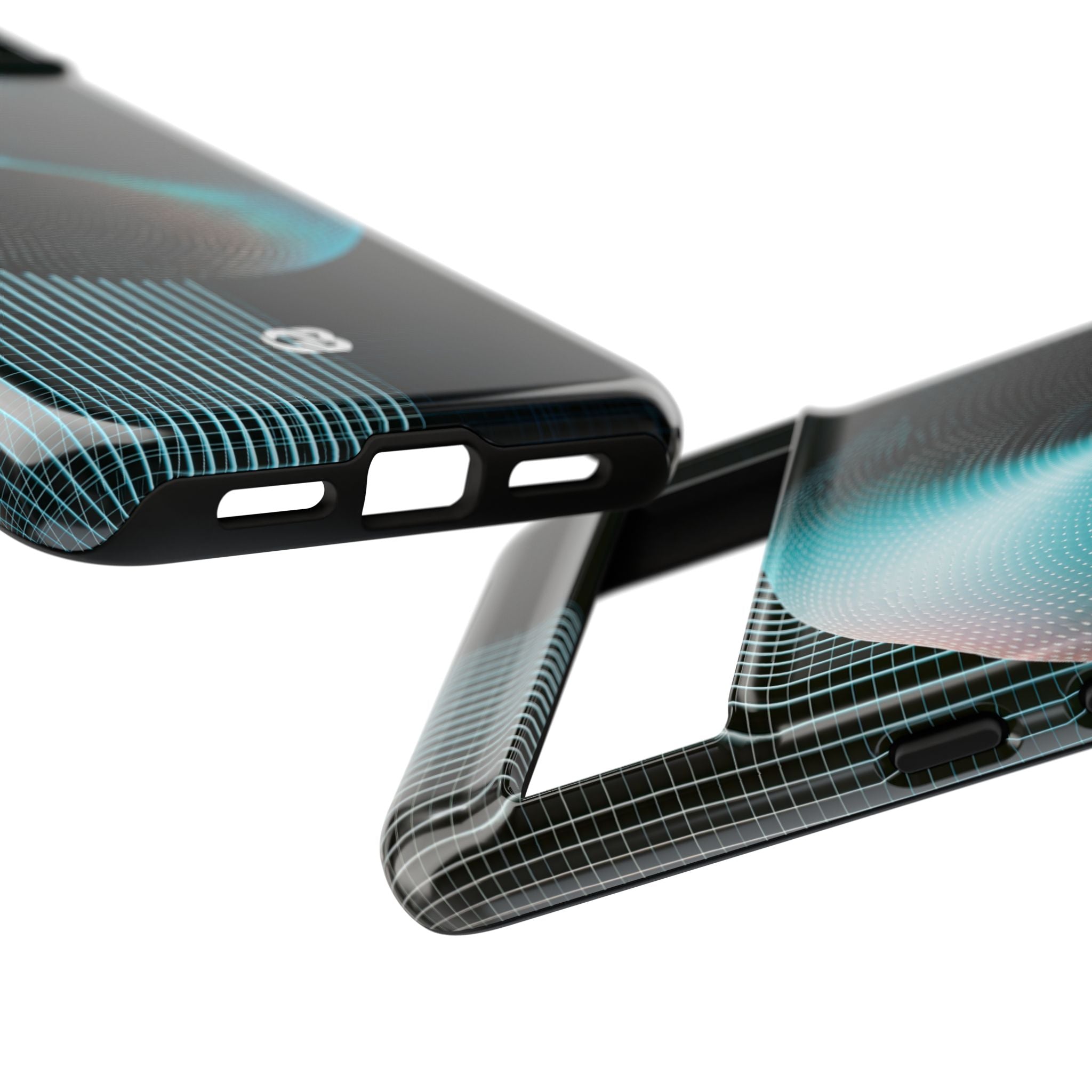 Blue Tough Phone Case for Google Pixel - Cyan Vector Sphere