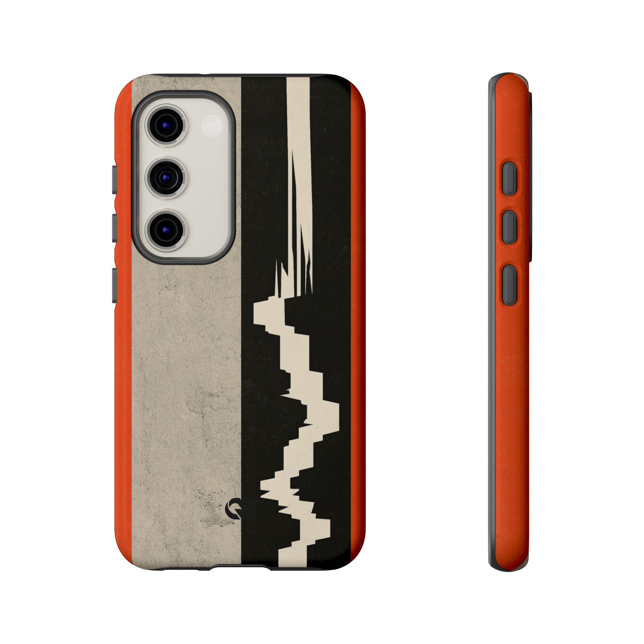 Orange Tough Phone Case for Samsung - Orange Monolith Rift