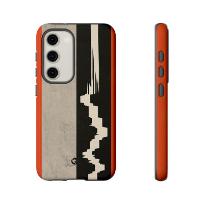 Orange Tough Phone Case for Samsung - Orange Monolith Rift