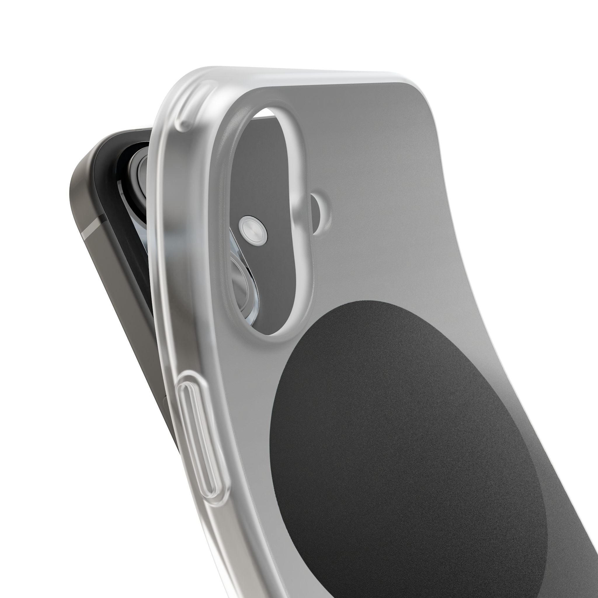 Grey Lite Phone Case for iPhone - Matte Onyx Sphere