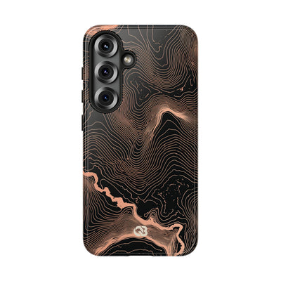 Mesa Elevation Contour · Tough Phone Case for Samsung · Black