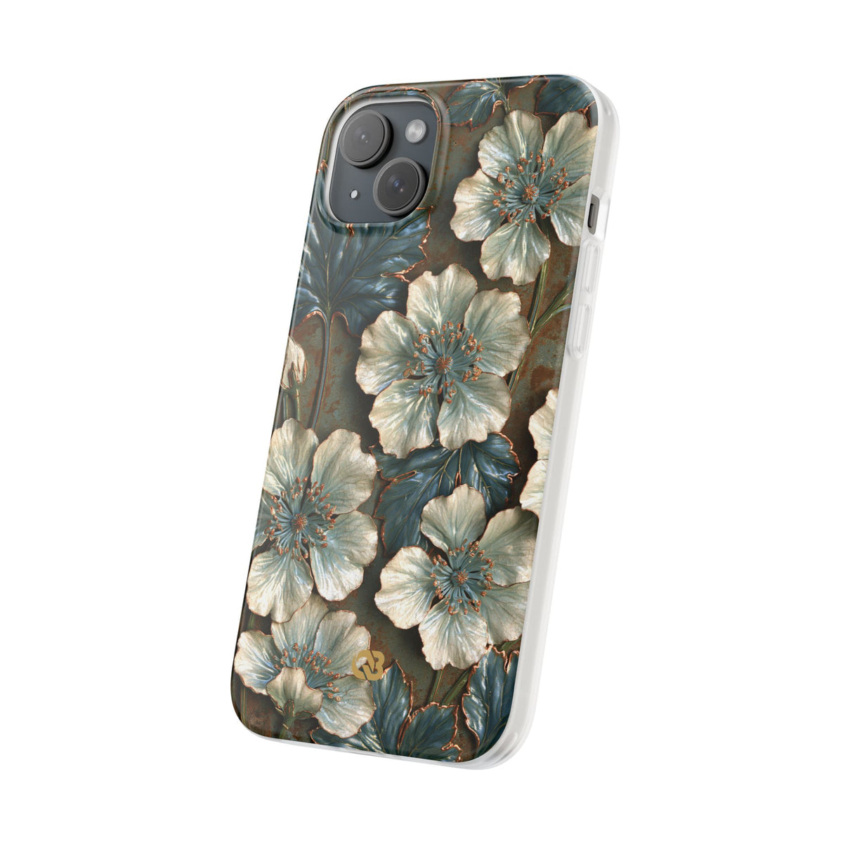 Gilded Blossom Reverie · Lite Phone Case for iPhone ·  Teal