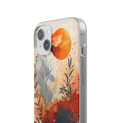 Orange Solstice iPhone 14 Plus Case - Soft