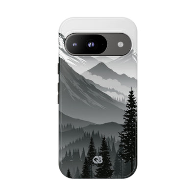 Grey Tough Phone Case for Google Pixel - Granite Ridge Mist