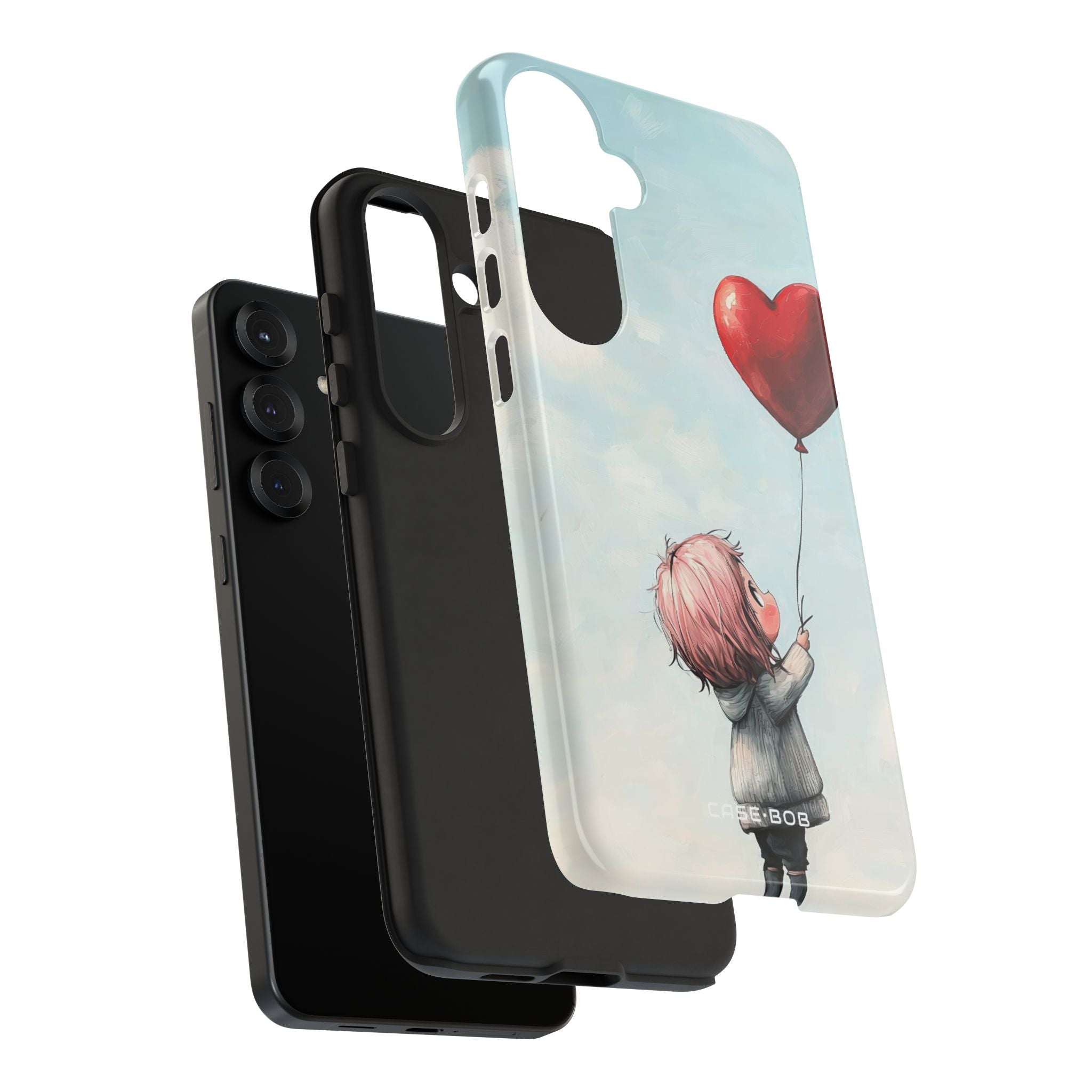 Heart Balloon Glow Samsung S25 Plus Case - Tough