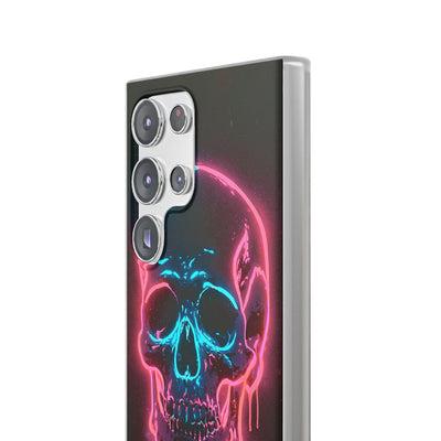 Neon Drip Skull · Lite Phone Case for Samsung · Black